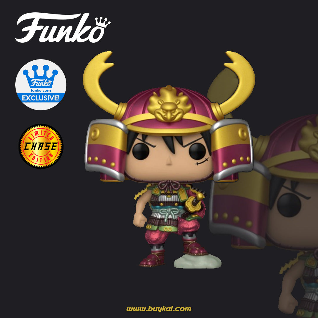 Pop Funko - Armored Luffy (Chase) + (Metallic)